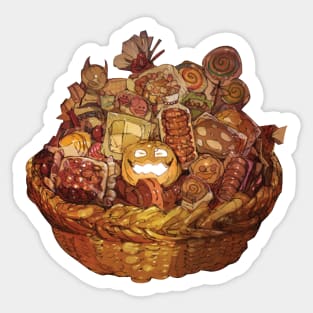 Halloween Basket Sticker